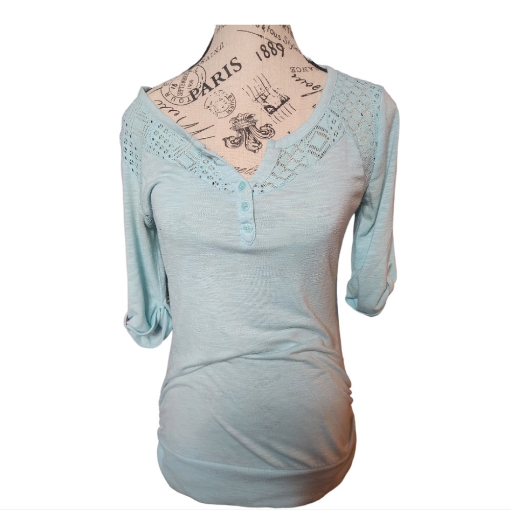 No Boundaries Blue Long Sleeve Shirt Size Small
